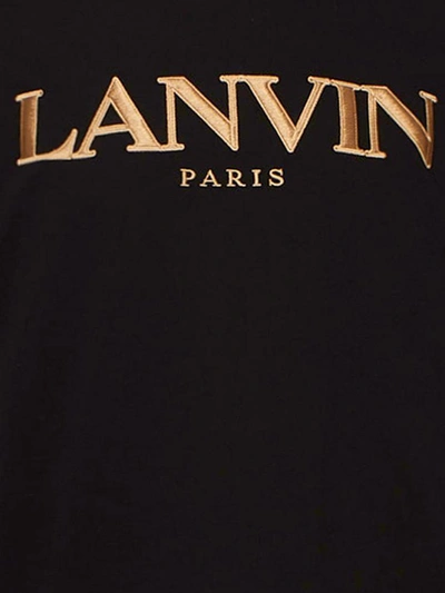 Shop Lanvin Black T-shirt