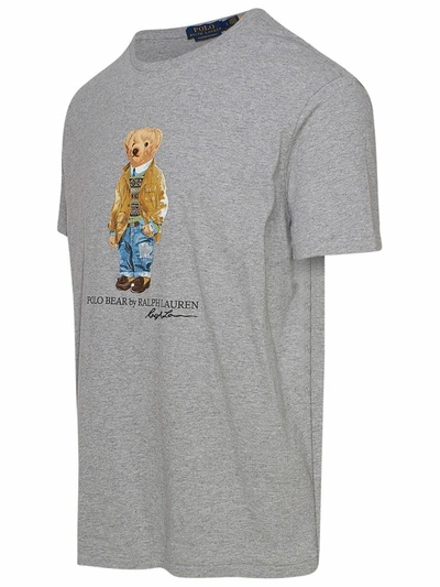 Shop Polo Ralph Lauren Grey Bear T-shirt