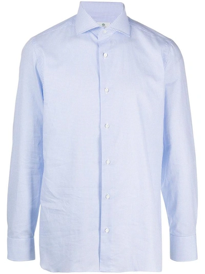 Shop Borrelli Shirts Clear Blue