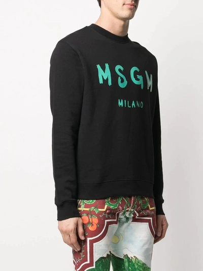 Shop Msgm Sweatshirts In Black 1