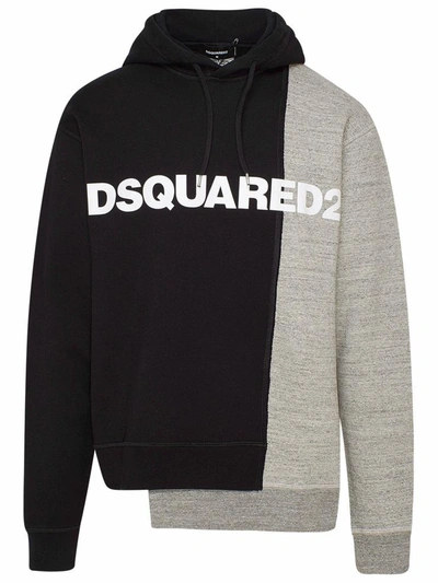 Shop Dsquared2 Black Maxi Sweatshirt