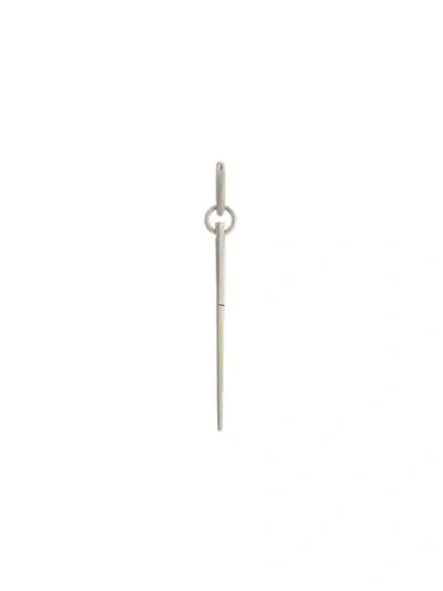 Shop Parts Of Four Small Spike Hoop V2 Earring In Silver