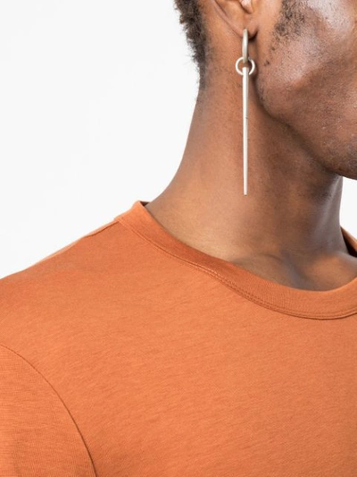 Parts Of Four Small Spike Hoop V2 Earring In Silver