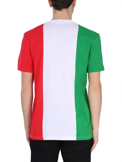 Shop Moschino Crew Neck T-shirt In Multicolour