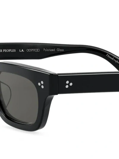 Shop Oliver Peoples Jaye Square-frame Sunglasses In Black