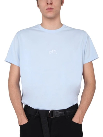 Shop Givenchy Crew Neck T-shirt In Azure