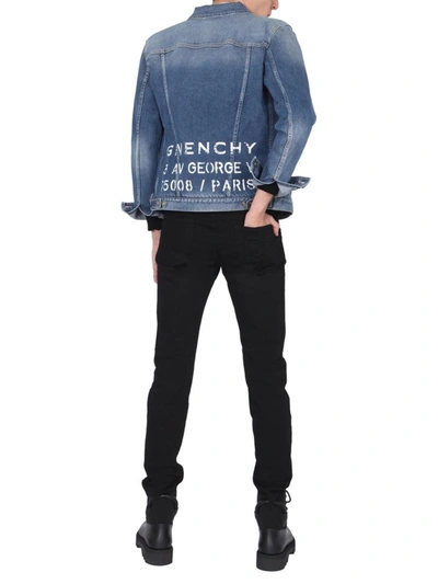 Shop Givenchy Denim Jacket In Blue