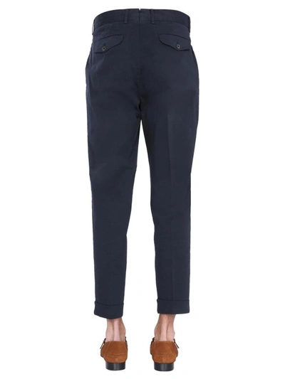 Shop Lardini Regular Fit Trousers In Blue