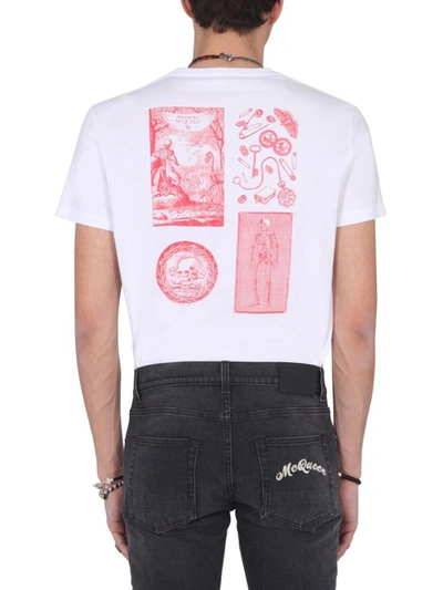 Shop Alexander Mcqueen Crew Neck T-shirt In White