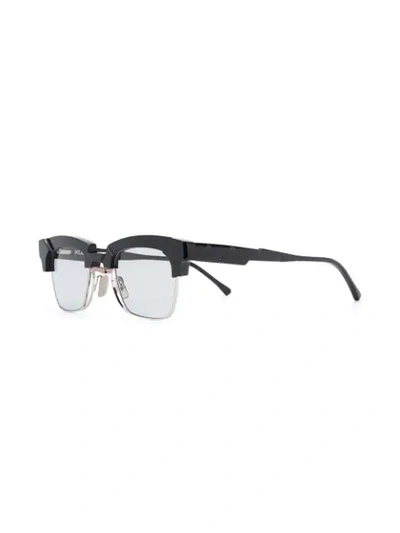 Shop Kuboraum Square-frame Sunglasses In Black