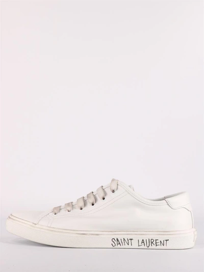 Shop Saint Laurent Malibu Sneakers White