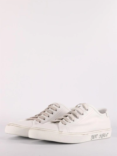 Shop Saint Laurent Malibu Sneakers White