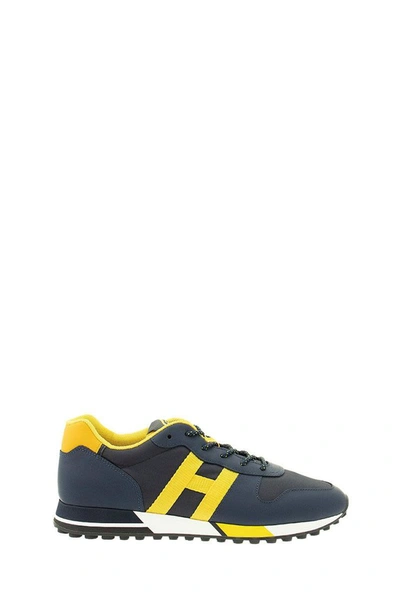 Shop Hogan H383 Sneakers In Blue