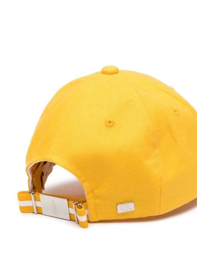 Shop Mackintosh Curved-peak Varsity Cap In Yellow