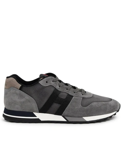 Shop Hogan Grey H383 Sneaker