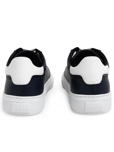 Shop Hogan Blue H365 Sneakers