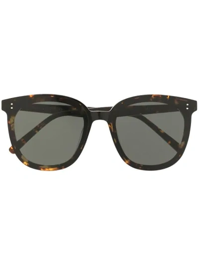 Shop Gentle Monster My Ma T1 Square-frame Sunglasses In Black