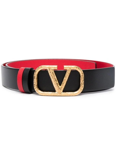 Shop Valentino Garavani Belts In Nero