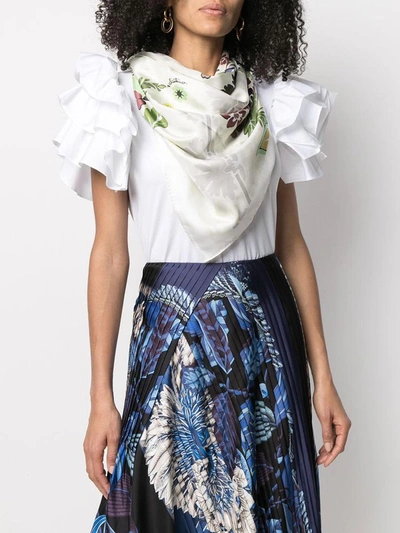 Shop Valentino Garavani Scarfs White