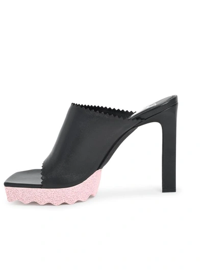 Off-white Sponge High-heel Mules In Black