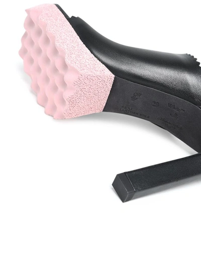 Off-white Sponge High-heel Mules In Black