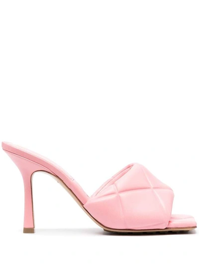 Shop Bottega Veneta Sandals In Rosa