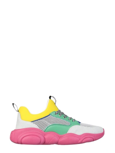 Shop Moschino Teddy Running Sneakers In Multicolour