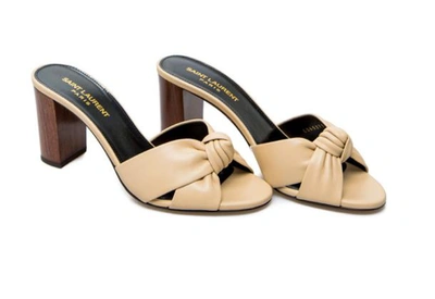 Shop Saint Laurent Sandals In Cotton