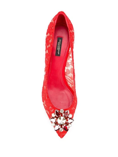 Shop Dolce & Gabbana With Heel Red