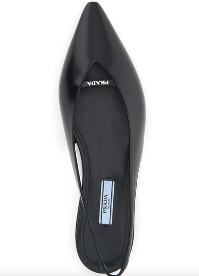 Shop Prada Flat Shoes Black