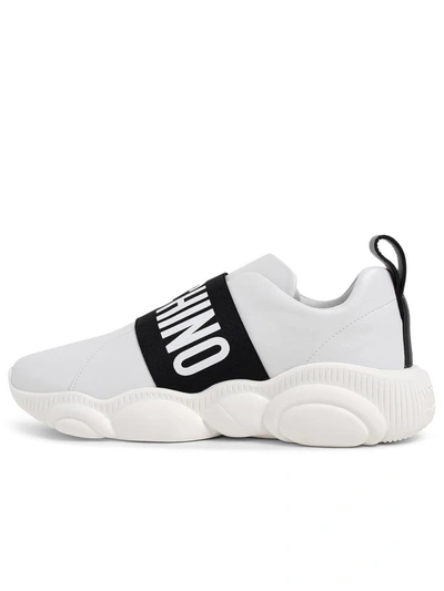 Shop Moschino White Orso30 Sneakers