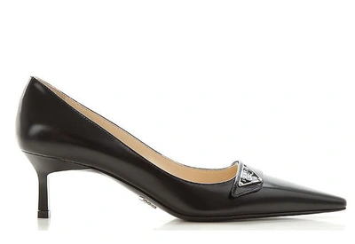 Shop Prada With Heel Black