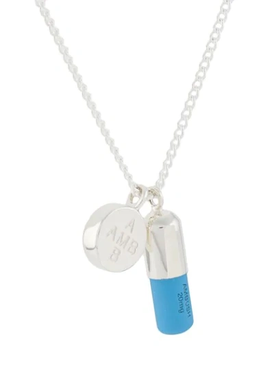 Shop Ambush Pill Charm Necklace In Silver