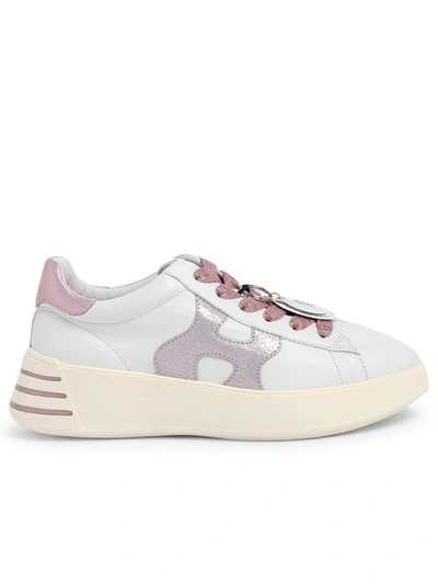 Shop Hogan White H564 Sneakers