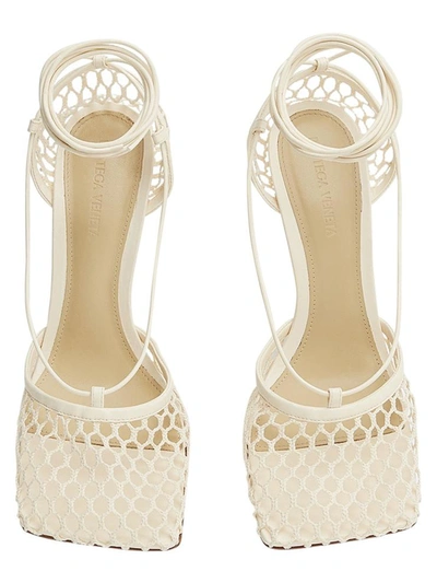 Shop Bottega Veneta Stretch Sandals In Beige