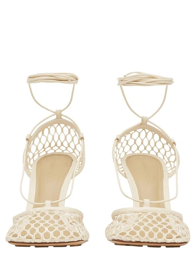 Bottega Veneta Neutral Stretch 90 Mesh Pumps In Beige
