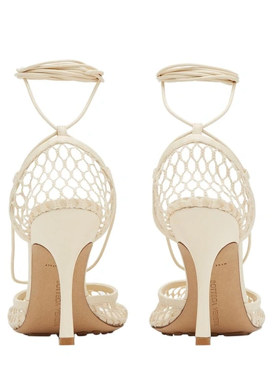 Shop Bottega Veneta Stretch Sandals In Beige