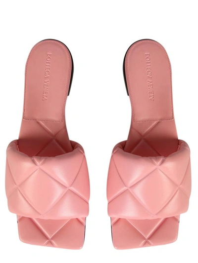 Shop Bottega Veneta The Lido Flat Rubber Sandals In Pink