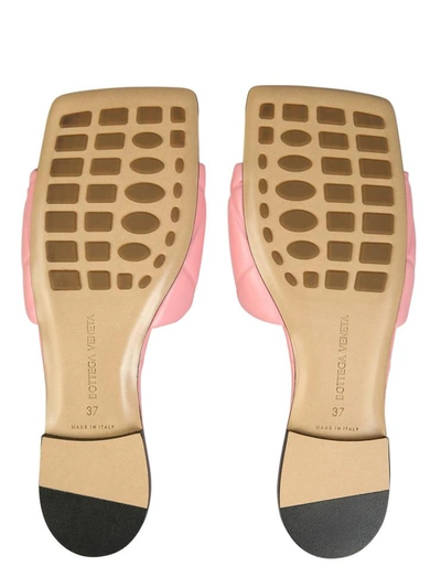 Shop Bottega Veneta The Lido Flat Rubber Sandals In Pink