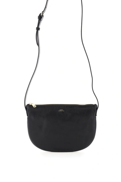 Shop Apc A.p.c. Maelys Shoulder Bag In Noir