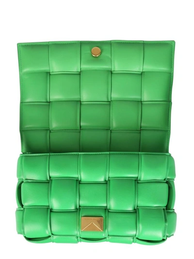 Shop Bottega Veneta Padded Cassette Bag In Green