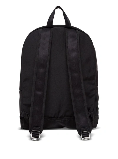 Shop Kenzo Nylon Backpack With Tiger Logo In Black