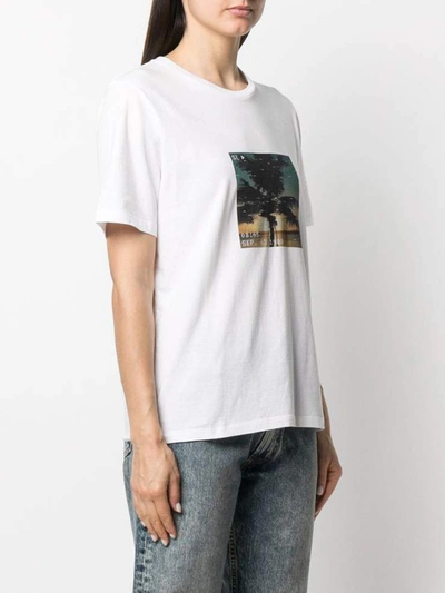 Shop Saint Laurent T-shirts And Polos White