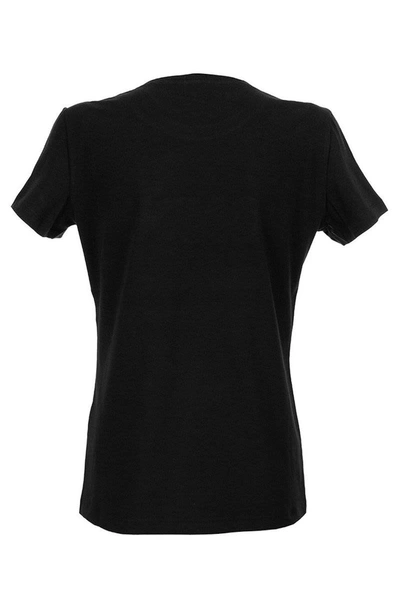 Shop Dondup Slim Stretch Jersey T-shirt In Black