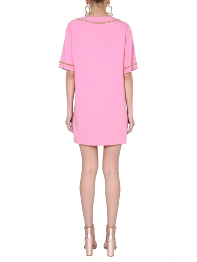Shop Moschino Mini Dress In Pink