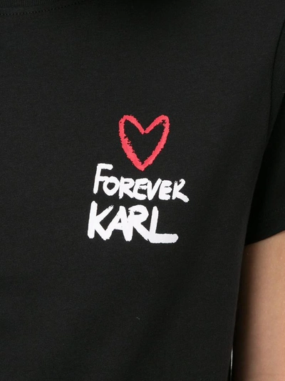 Shop Karl Lagerfeld T-shirts And Polos Black