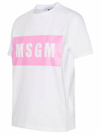 Shop Msgm White T-shirt