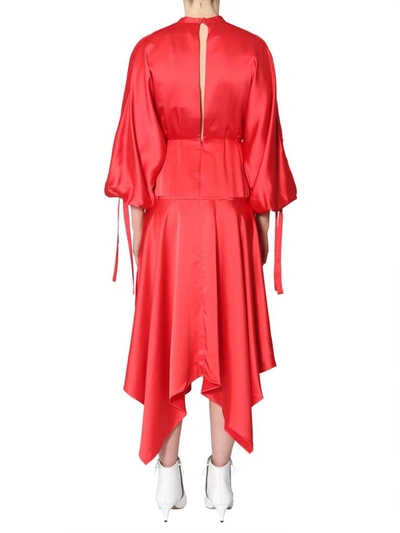 Shop Self-portrait Midi Dress In Red