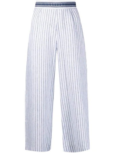 Shop Ermanno Scervino Trousers In Blu