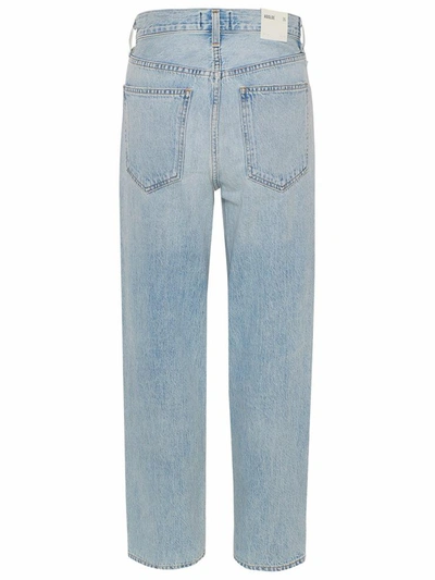 Shop Agolde Light Blue Criss Cros Jeans